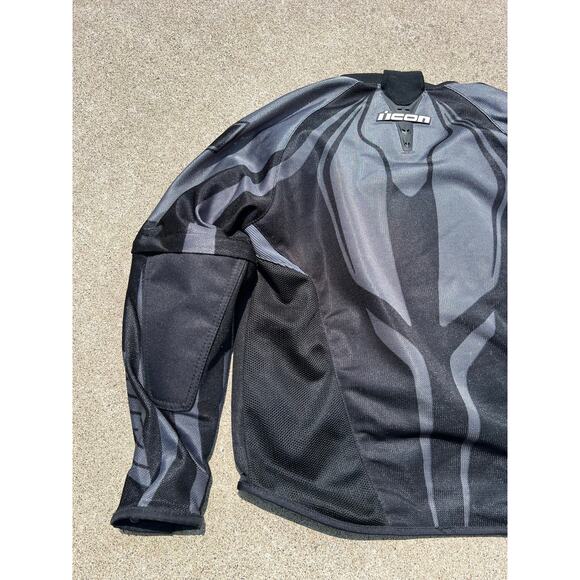 Icon Jacket Women Sz Medium Hooligan Street Jersey Motorcycle Breathable Zip Up - Picture 11 of 11